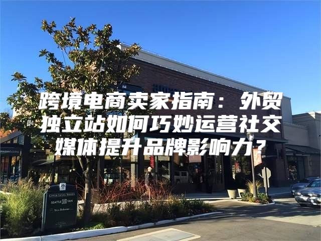 跨境电商卖家指南：外贸独立站如何巧妙运营社交媒体提升品牌影响力？