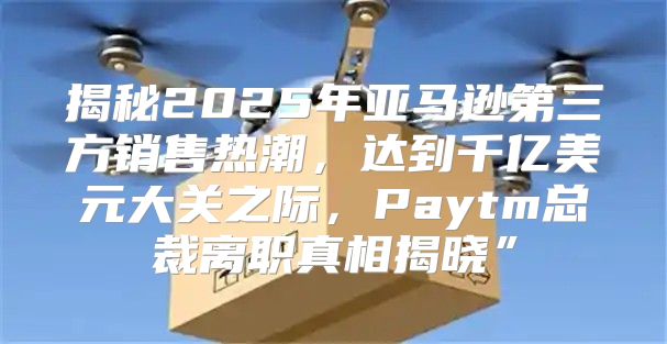 揭秘2025年亚马逊第三方销售热潮，达到千亿美元大关之际，Paytm总裁离职真相揭晓”