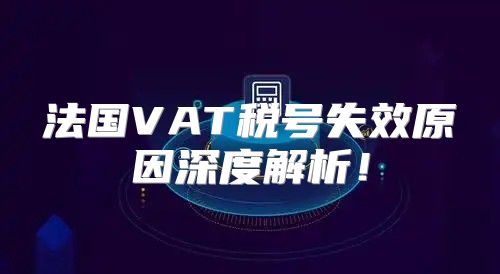 法国VAT税号失效原因深度解析！
