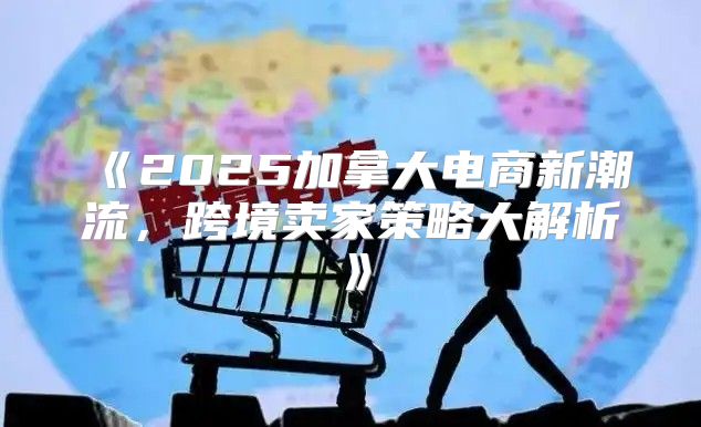 2025加拿大电商新潮流，跨境卖家策略大解析