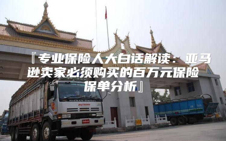『专业保险人大白话解读：亚马逊卖家必须购买的百万元保险保单分析』