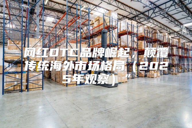 网红DTC品牌崛起，颠覆传统海外市场格局2025年观察”