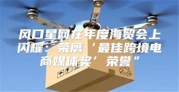 风口星网在年度海贸会上闪耀：荣膺‘最佳跨境电商媒体奖’荣誉”