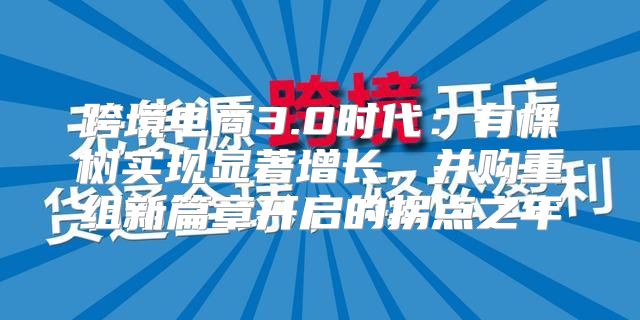 跨境电商3.0时代：有棵树实现显著增长，并购重组新篇章开启的拐点之年