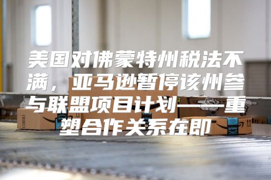 美国对佛蒙特州税法不满，亚马逊暂停该州参与联盟项目计划——重塑合作关系在即