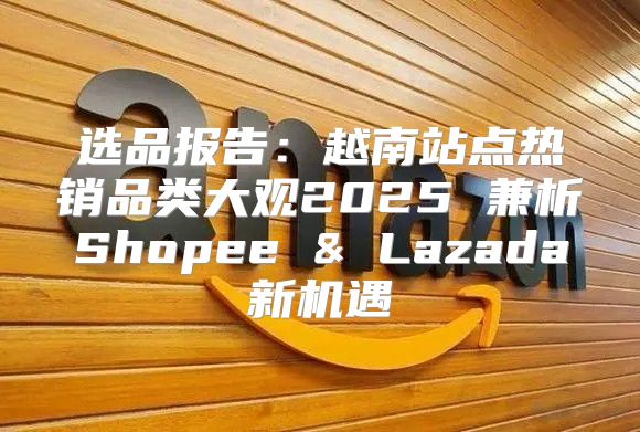 选品报告：越南站点热销品类大观2025 兼析Shopee & Lazada新机遇