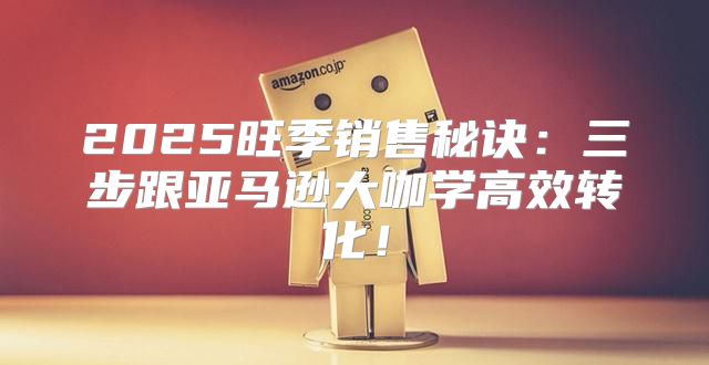2025旺季销售秘诀：三步跟亚马逊大咖学高效转化！