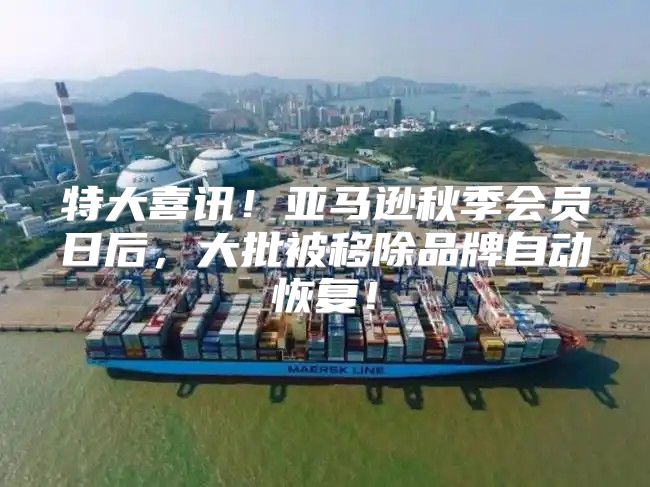 特大喜讯！亚马逊秋季会员日后，大批被移除品牌自动恢复！