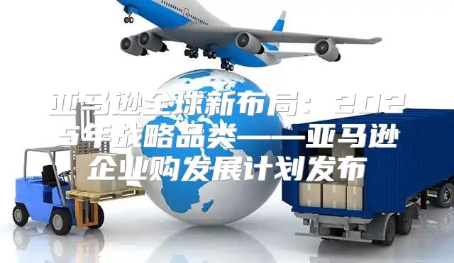 亚马逊全球新布局：2025年战略品类——亚马逊企业购发展计划发布
