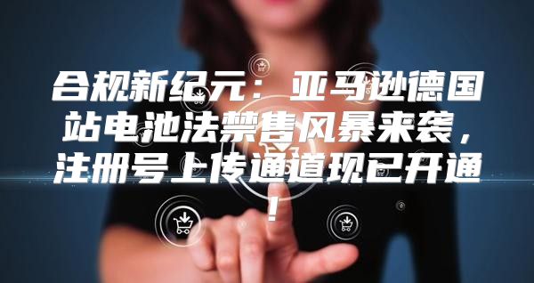 合规新纪元：亚马逊德国站电池法禁售风暴来袭，注册号上传通道现已开通！