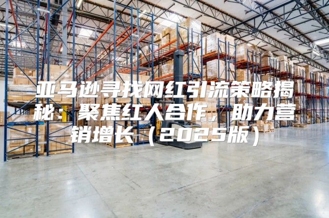 亚马逊寻找网红引流策略揭秘：聚焦红人合作，助力营销增长2025版