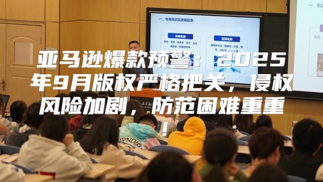 亚马逊爆款预警：2025年9月版权严格把关，侵权风险加剧，防范困难重重！