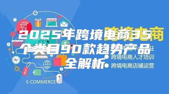2025年跨境电商35个类目90款趋势产品全解析