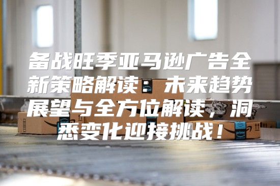 备战旺季亚马逊广告全新策略解读：未来趋势展望与全方位解读，洞悉变化迎接挑战！
