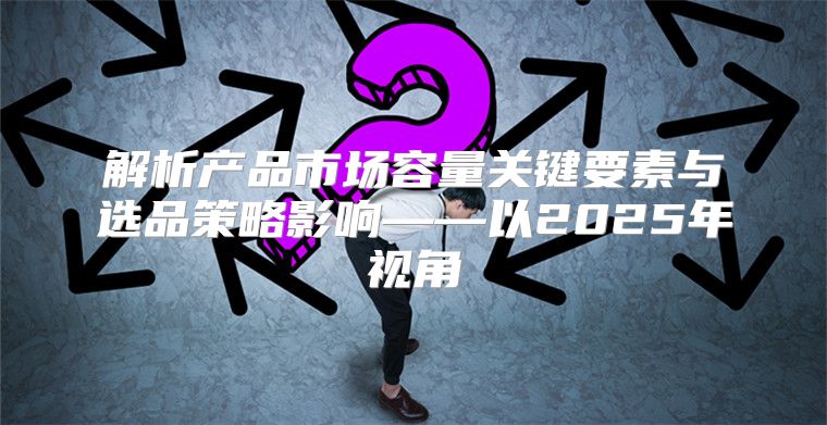 解析产品市场容量关键要素与选品策略影响——以2025年视角
