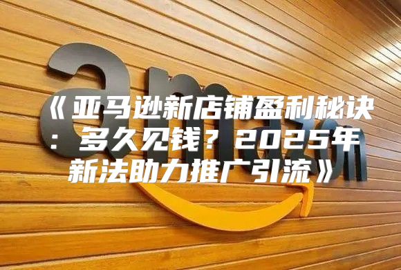亚马逊新店铺盈利秘诀：多久见钱？2025年新法助力推广引流