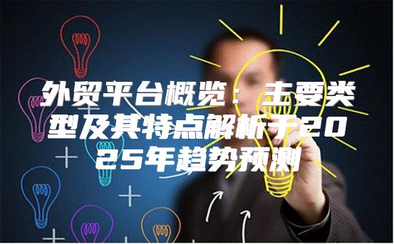 外贸平台概览：主要类型及其特点解析于2025年趋势预测