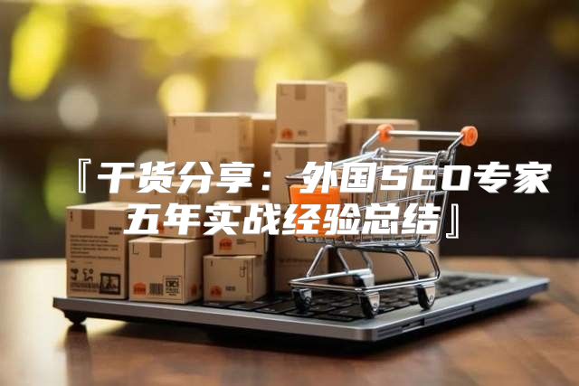 『干货分享：外国SEO专家五年实战经验总结』