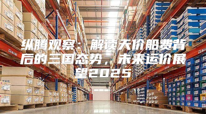 纵腾观察：解读天价船费背后的三国态势，未来运价展望2025