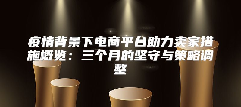 疫情背景下电商平台助力卖家措施概览：三个月的坚守与策略调整