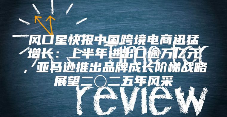 风口星快报中国跨境电商迅猛增长：上半年进出口逾万亿元，亚马逊推出品牌成长阶梯战略展望二〇二五年风采