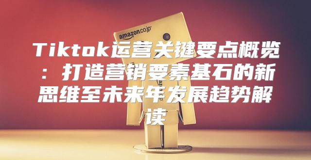 Tiktok运营关键要点概览：打造营销要素基石的新思维至未来年发展趋势解读