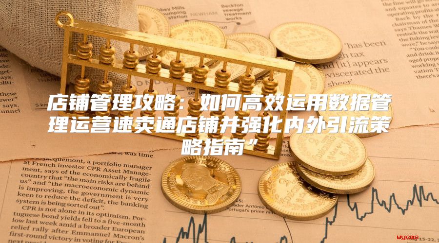 店铺管理攻略：如何高效运用数据管理运营速卖通店铺并强化内外引流策略指南”