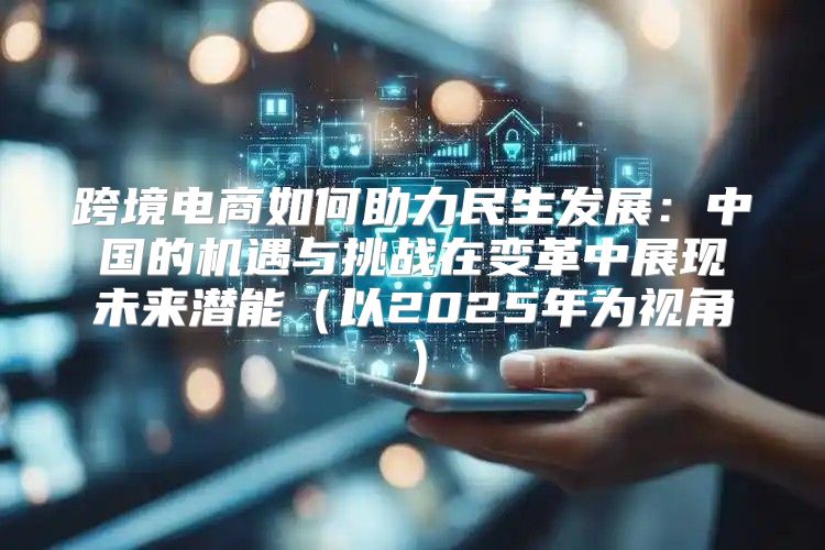 跨境电商如何助力民生发展：中国的机遇与挑战在变革中展现未来潜能以2025年为视角