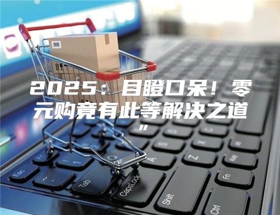 2025目瞪口呆！零元购竟有此等解决之道”