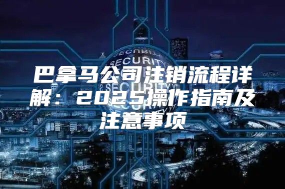 巴拿马公司注销流程详解：2025操作指南及注意事项