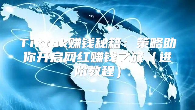 Tiktok赚钱秘籍：策略助你开启网红赚钱之旅进阶教程