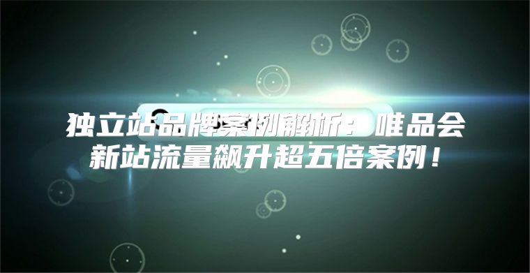 独立站品牌案例解析：唯品会新站流量飙升超五倍案例！