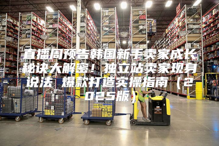 直播周预告韩国新手卖家成长秘诀大解密！独立站卖家现身说法 爆款打造实操指南2025版