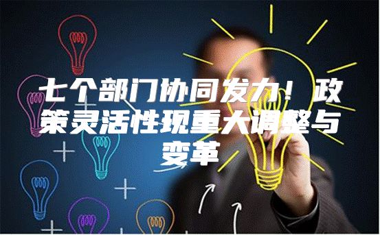 七个部门协同发力！政策灵活性现重大调整与变革