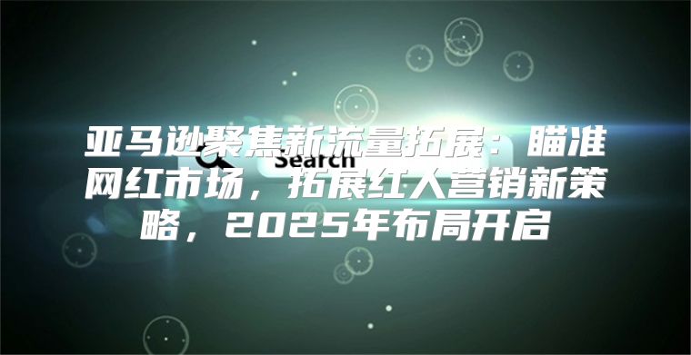 亚马逊聚焦新流量拓展：瞄准网红市场，拓展红人营销新策略，2025年布局开启