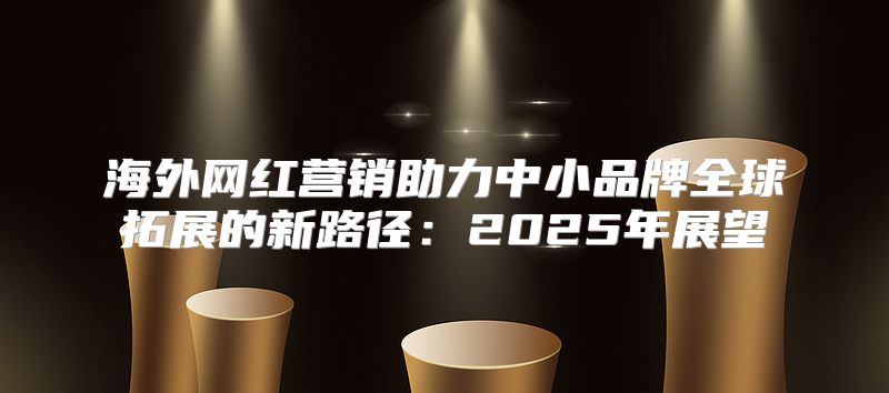 海外网红营销助力中小品牌全球拓展的新路径：2025年展望