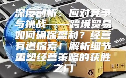 深度剖析：应对竞争与挑战——跨境贸易如何确保盈利？经营有道探索！解析细节重塑经营策略的获胜之门