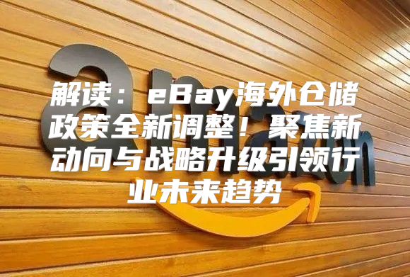 解读：eBay海外仓储政策全新调整！聚焦新动向与战略升级引领行业未来趋势