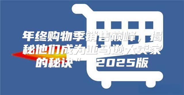 年终购物季销售巅峰，揭秘他们成为亚马逊大卖家的秘诀” 2025版