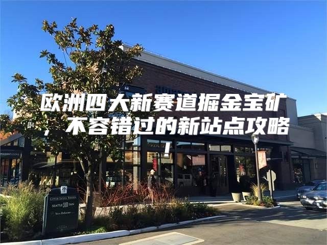 欧洲四大新赛道掘金宝矿，不容错过的新站点攻略！