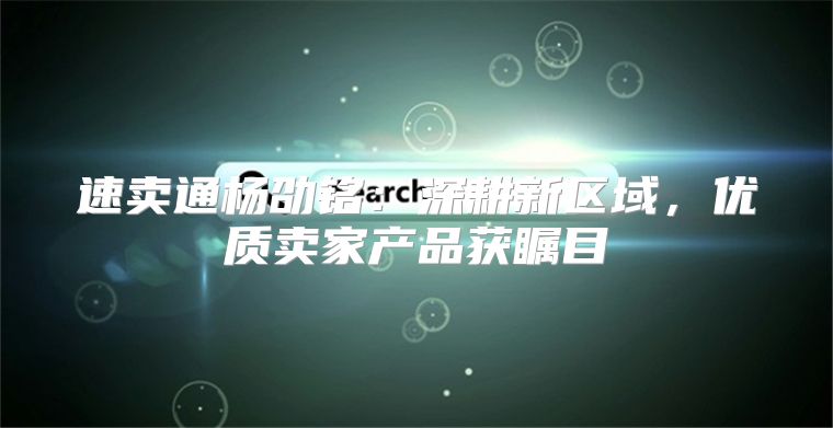 速卖通杨劭铭：深耕新区域，优质卖家产品获瞩目