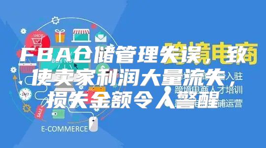 FBA仓储管理失误，致使卖家利润大量流失，损失金额令人警醒