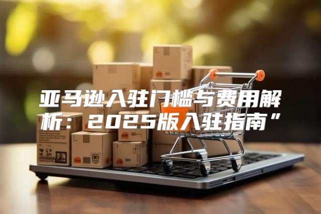 亚马逊入驻门槛与费用解析：2025版入驻指南”