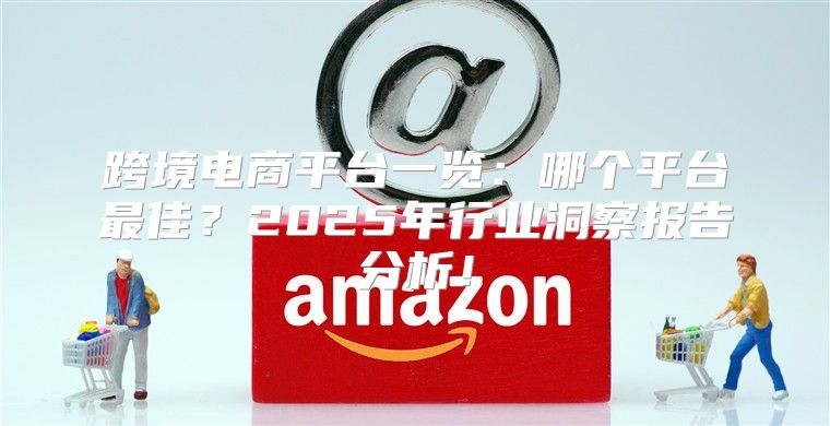 跨境电商平台一览：哪个平台最佳？2025年行业洞察报告分析！