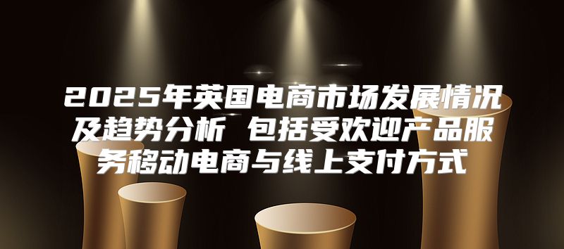2025年英国电商市场发展情况及趋势分析 包括受欢迎产品服务移动电商与线上支付方式