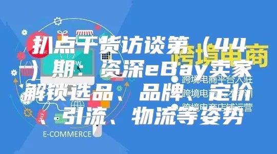 扒点干货访谈第44期：资深eBay卖家解锁选品、品牌、定价、引流、物流等姿势