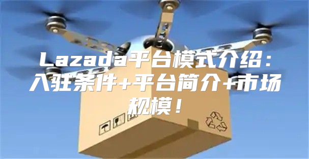 Lazada平台模式介绍：入驻条件+平台简介+市场规模！