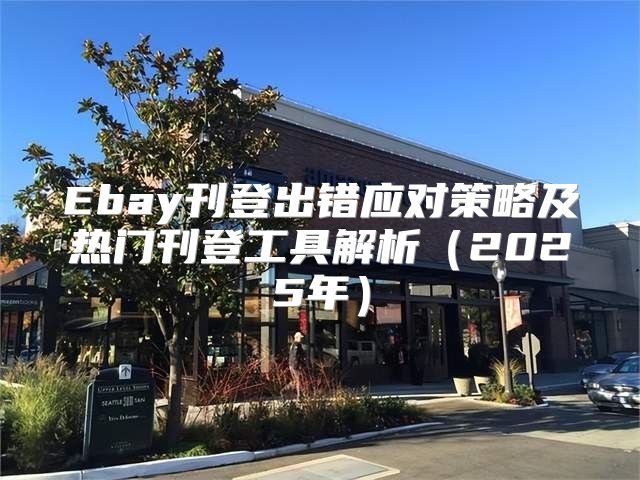 Ebay刊登出错应对策略及热门刊登工具解析2025年