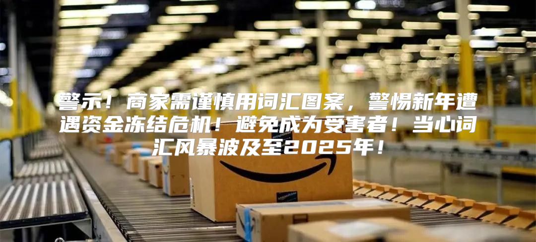 警示！商家需谨慎用词汇图案，警惕新年遭遇资金冻结危机！避免成为受害者！当心词汇风暴波及至2025年！