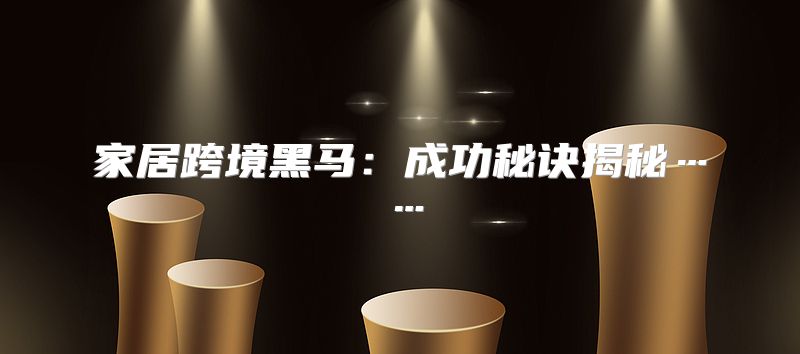 家居跨境黑马：成功秘诀揭秘……
